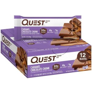 Quest Protein Bars - 12 Bars, Caramel Chocolate Chunk