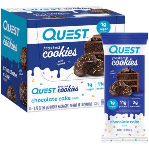 Quest Frosted Cookies Twin-Pack - 8 Packs, Chocolate Cake